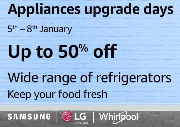 Amazon Appliances upgrade days - Get upto 50% off on refrigerators