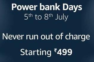 Amazon Power Bank Days - Buy Power Bank from Rs 499/-