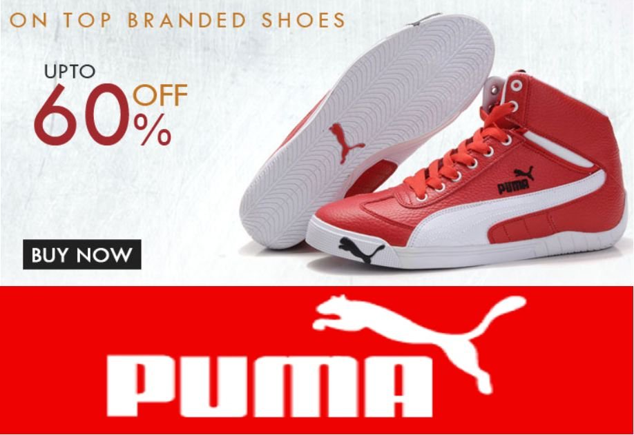 Puma Footwear 50% off to 70% off at Rs 